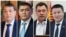 Слева направо: Мелис Мырзакматов, Камчыбек Ташиев, Садыр Жапаров и Талант Мамытов.