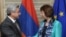Belgium - Catherine Ashton, the EU foreign policy chief, meets with Armenian President Serzh Sarkisian in Brussels, 27Jun2012.