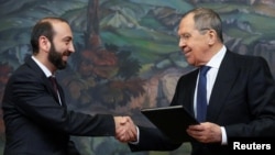 Հայաստանի և Ռուսաստանի ԱԳ նախարարներ Արարատ Միրզոյանի և Սերգեյ Լավրովի հանդիպում Մոսկվայում, արխիվ