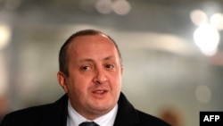 Վրաստանի նախագահ Գիորգի Մարգվելաշվիլի, արխիվ, Վիլնյուս, 28 նոյեմբերի, 2013թ.