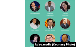 «Калыс медиа» сайты сунуш кылган талапкерлер.