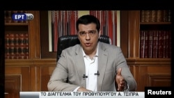 Премьер Ципрас элге кайрылган кез. 28-июнь, 2015-жыл.