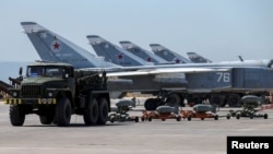 Российская военно-воздушная база в Хмейми (Сирия, 18 июня 2016 года) 