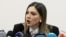Armenia - Justice Minister Srbuhi Galian speaks during a news conference in Yerevan, January 14, 2025.