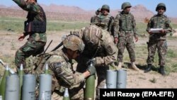 آرشیف، نیروهای ناتو در حال آموزش‌دهی نیروهای امنیتی افغان