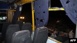 Талкаланган автобус