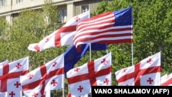 Վրաստանի և ԱՄՆ դրոշները