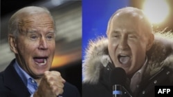 Кошмо Штаттардын президенти Жо Байден жана Орусиянын лидери Владимир Путин. 