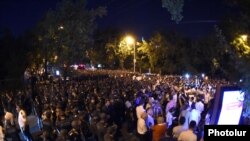 A youth group that organized the protest has demanded that authorities completely scrap the 17-percent price increase approved by the Armenian government in June.