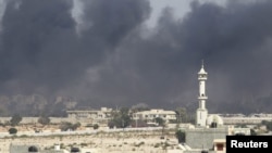 Дым над столицей Ливии - Триполи