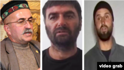 Тажикстандагы түрмөлөрдө каза болгон памирлик активисттер Музаффар Давлатмиров, Кулмамад Паллаев жана Аслан Гулобов.