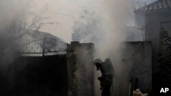 Пасьля расейскай атакі на Нікапаль. Архіўнае фота