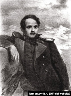 «М.Ю. Лермонтов». Автолітографія Олександра Пруцкіх, 1941 рік