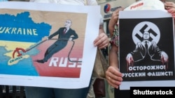 Українці в Італії виступили проти «фашиста» Путіна