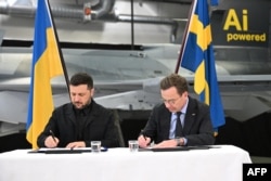Президент України та прем’єр Швеції підписують Угоду про наміри в Лінчепінгу щодо можливого придбання винищувачів JAS 39 Gripen E для ВПС ЗСУ