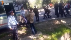 Алматыда митинг үзгүлтүккө учурады