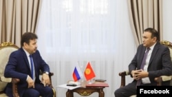 Сергей Вакунов менен Алмаз Имангазиев.