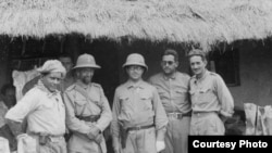 Группа парагвайских и российских военных в период Чакской войны. Беляев – второй слева.