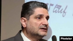 Armenia -- Prime Minister Tigran Sarkisian speaks in Yerevan, 14 April 2010.