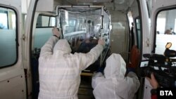 Учения медперсонала в аэропорту Софии, 25 февраля 2020 года