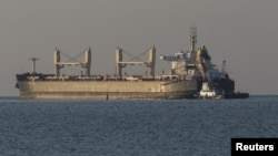A Barbados-flagged cargo ship has arrived in the Ukrainian port of Chornomorsk. (illustrative photo)