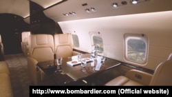 Інтер'єр літака Bombardier Challenger 850