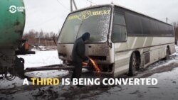 Buses Shelter Homeless Ahead Of Russian Winter