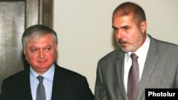 Armenia - Foreign Minister Edward Nalbandian (L) meets with Philippe Lefort, the EU’s new special representative for the South Caucasus, 7Sept2011.