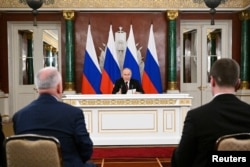 Президент Росії Володимир Путін робить заяву для ЗМІ в Кремлі в Москві, Росія, 11 травня 2025 року