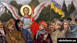 Фрагмент ікони із зображенням архистратига Михаїла 