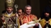 Armenia - Billionaire Samvel Karapetian takes part in a Christmas Mass at the Armenian Apostolic Church's main cathedral in Echmiadzin, 6Jan2015.
