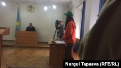 Суинбике Сулейменова в зале суда. Алматы, 22 апреля 2019 года.