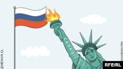 Політична карикатура Євгенії Олійник