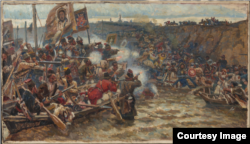 Василий Суриковтың "Ермактың Сібірді жаулап алуы" картинасы, 1895 жыл