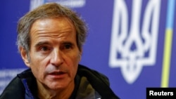 Рафаэл Гросси Киевдеги пресс-конференцияда. Украина. 6-февраль, 2024-жыл. Архив 
