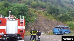 Місце ДТП з автобусом, Своге, Болгарія, 25 серпня 2018 року