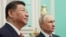 Russian President Vladimir Putin (right) and Chinese President Xi Jinping meet in Moscow in May.
