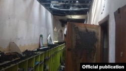 Бала бакчада чыккан өрт. ӨКМ тараткан сүрөт.