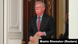 Ռուսաստան - ԱՄՆ նախագահի խորհրդական Ջոն Բոլթոնը Կրեմլում, որտեղ հանդիպելու է ՌԴ նախագահ Վլադիմիր Պուտինի հետ, Մոսկվա, 23-ը հոկտեմբերի, 2018թ․