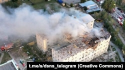 Харьковдогу көп кабаттуу үйгө тийген соккунун кесепети. 18-август, 2025-жыл 