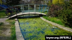 Aqmescitte Salğır yatağı. Aprelniñ 1-i 2017 senesi