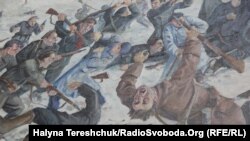 "Бой под Крутами", фрагмент картины Александра Климко. Столкновение между большевистскими войсками и частями Украинской народной республики в январе 1918 года у Крут под Киевом часто описывается как один из примеров борьбы за независимость Украины против власти Москвы 