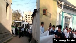 Акция протеста у дома Рахматулло Раджаба, сентябрь 2016
