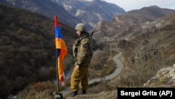 Тоолуу Карабактагы этникалык армян аскери, 25-ноябрь 2020-жыл. 