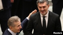 Бідзіна Іванішвілі (л) і Міхеїл Кавелашвілі, 29 грудня 2024 року