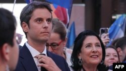 Габриэль Атталь и Саломе Зурабишвили