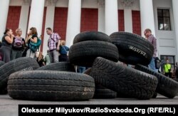 Під Oдеською міськрадою, 16 вересня року