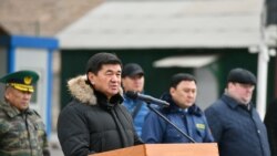 Мухаммедкалый Абылгазиев “Эркечтам” бекетиндеги инспектордук-кароо комплексинин ачылышында.