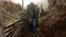 Nagorno-Karabakh - Armenian Prime Minister Nikol Pashinian walks through Karabakh Armenian trenches on "the line of contact" with Azerbaijan, September 18, 2018.