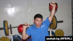 Эсен Калиев машыгуу учурунда.